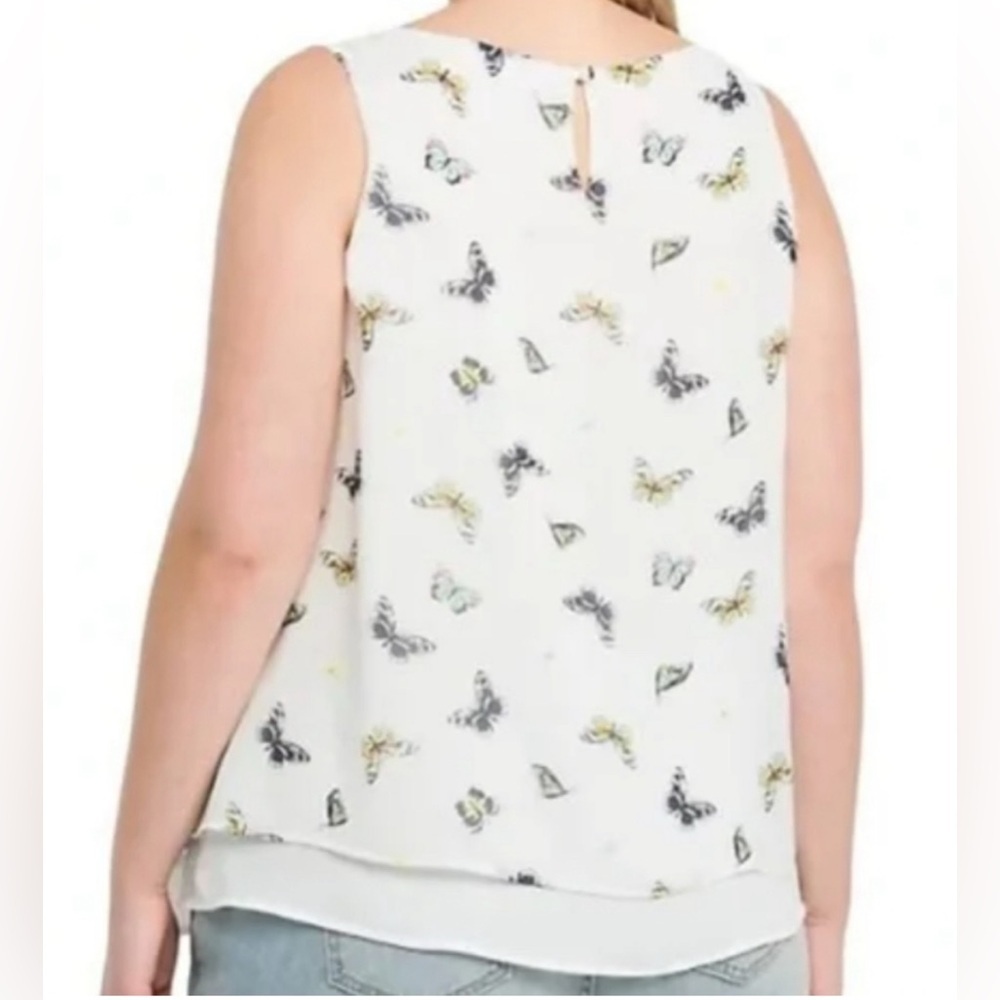 Torrid - Layered Butterfly Tank Top - Size 3 (Women's 3X) - Picture 2 of 12